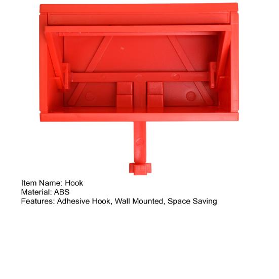 Adhesive Wall Hooks with Container Shape Industrial Style No Drill Hanging Hook for Ceramic Tiles Glass Wood Walls