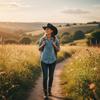 Stylish Cowboy Hats Adjustable Band Breathable Cloth Comfortable Fit Western Party Outdoor Festival Accessory