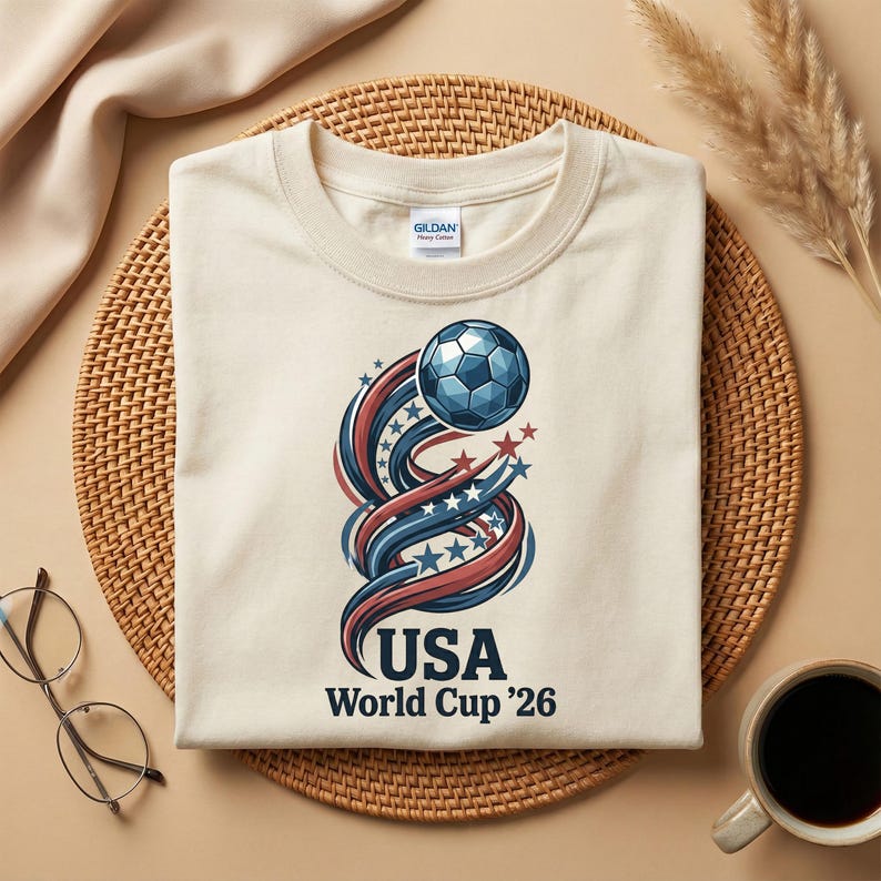 Футболка Чемпионат мира по футболу 2026 США, Патриотичная американская футболка с графикой по футболу, Сборная США Чемпионата мира по футболу 26, Футболка для фаната футбола L