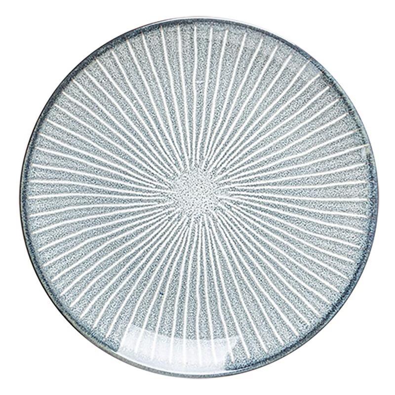 Assiette de dîner en porcelaine d'os rétro nordique