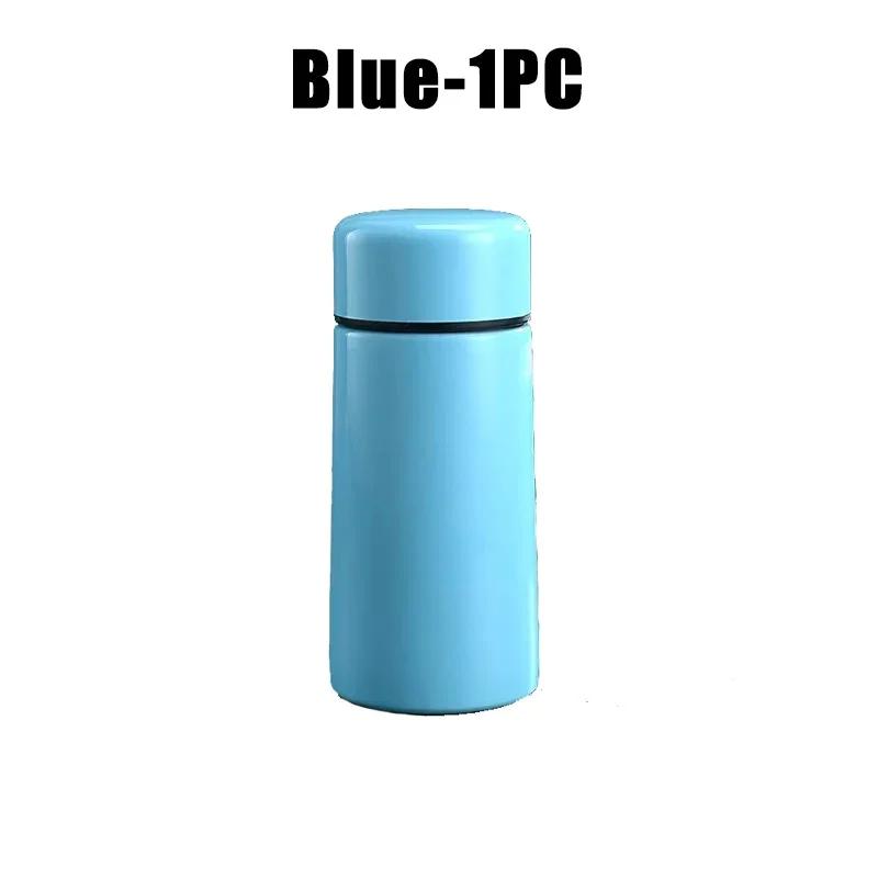 Sport Travel Mini Tumbler 160ml Stainless Steel Thermos Cup Portable Milk Coffee Water Bottle Solid Color Leakproof Hot Cold