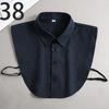Oxford Textile Cotton Fake Collar for Men Unisex Versatile Spring Summer Fashion Business Collar Inside Office Work Fake Shirt