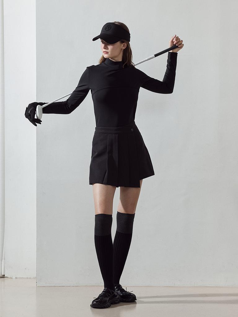 LORDLOAR Slim Soft Turtleneck T-Shirt Black