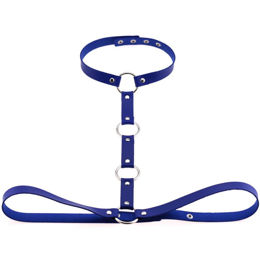 Vegan Leather Body Harness Sword Belt Cage Gothic Accessories  Women  Men Punk Goth Fashion Jewelry Cosplay Festival Outfit