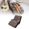 Inflatable Sofa Ergonomic S Shaped Portable Soft Flocking   Blow Up Couch for Home Travel  