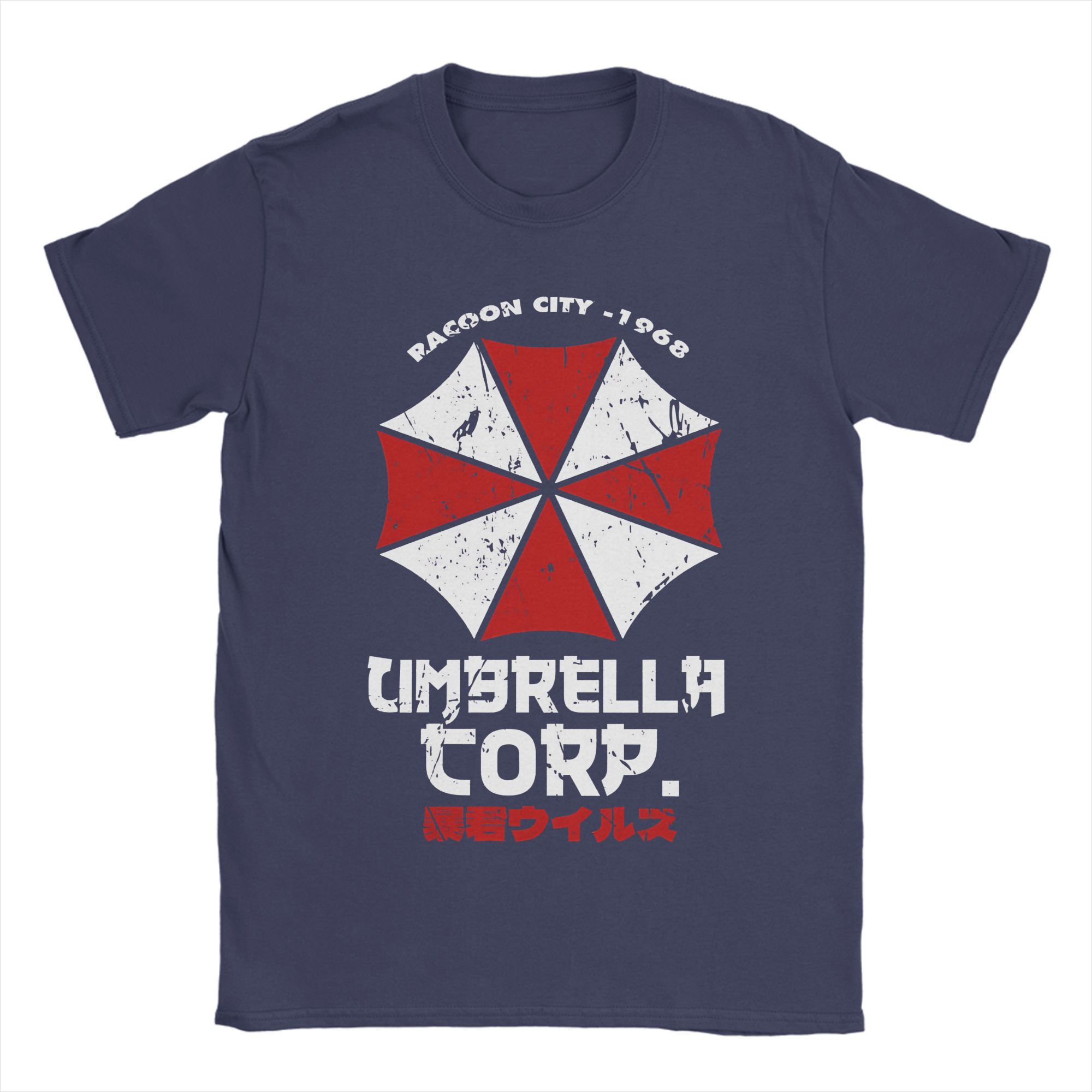 

Umbrella Corp. Residents Evils T Shirt Men s 100% Cotton Vintage T-Shirts Round Neck Tees Short Sleeve Clothes Gift Idea 3XL