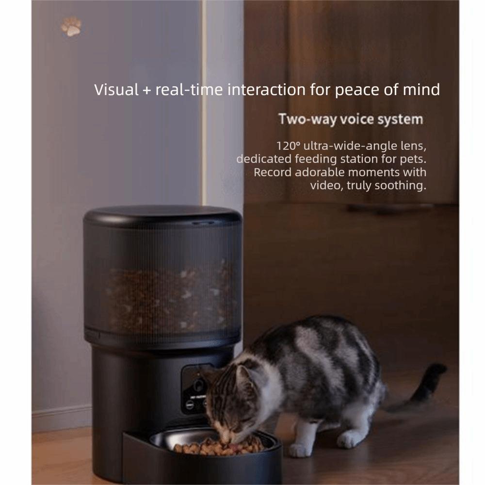Large Capacity Smart Pet Feeder Voice Control Pet Intelligent Feeder Automatic Pet Feeder  Home Use