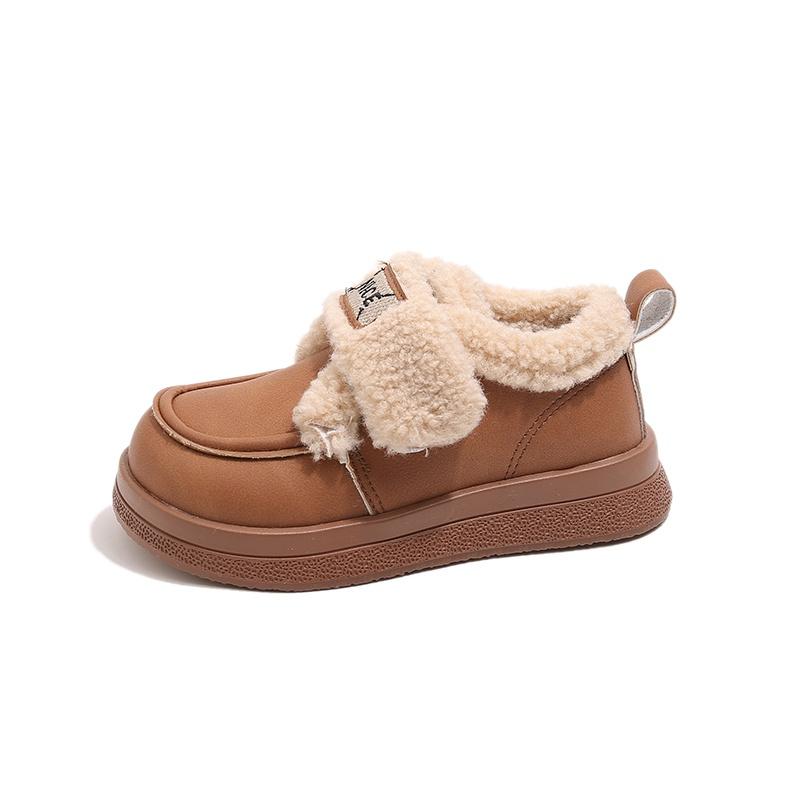 Kids Warm Lined Sneakers Walking Shoes School Walking and Daily Activity Youth Everyday Footwear Casual Play Shoes Sizes 26-36