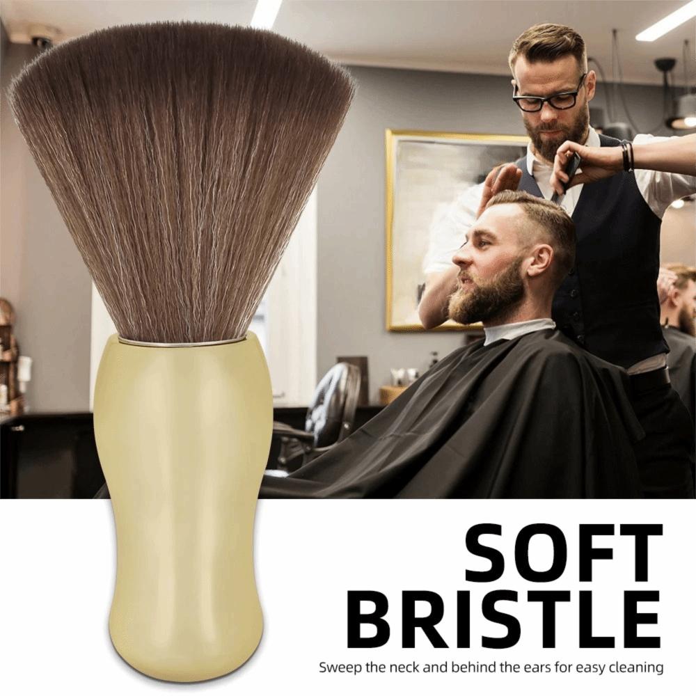 Duster Salon Hair Sweep Brush with Handle Hair Cutting Brush Durable Neck Duster Brush  Barber