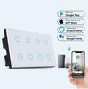 8 Gang WiFi Zigbee Smart Wall Touch Switch 10A Alexa Voice Control Waterproof for App Smart Home Lighting System
