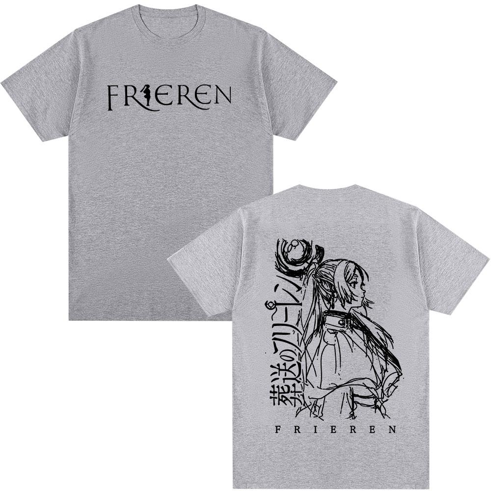 

Anime Frieren Beyond Journeys End Frieren Tshirt Mens Women Fashion Vintage Short Sleeve 100 Cotton Summer Loose T Shirts 4XL