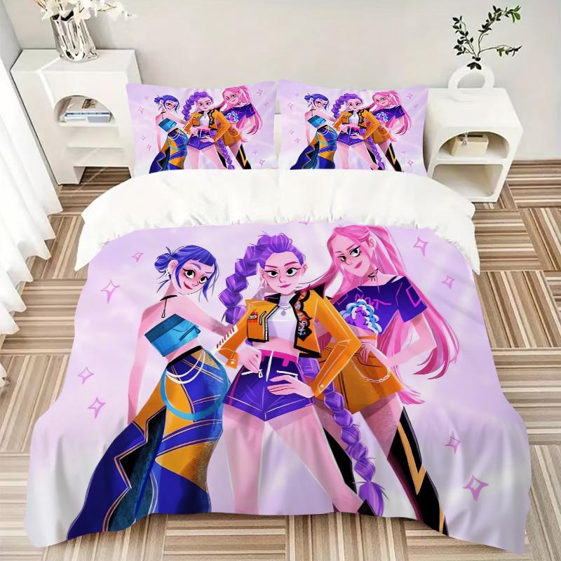 Futuristic Fashion Trio Print 3Pcs Bedding Setduvet Cover With 2 Bedropillowcase Home Birthday Gift