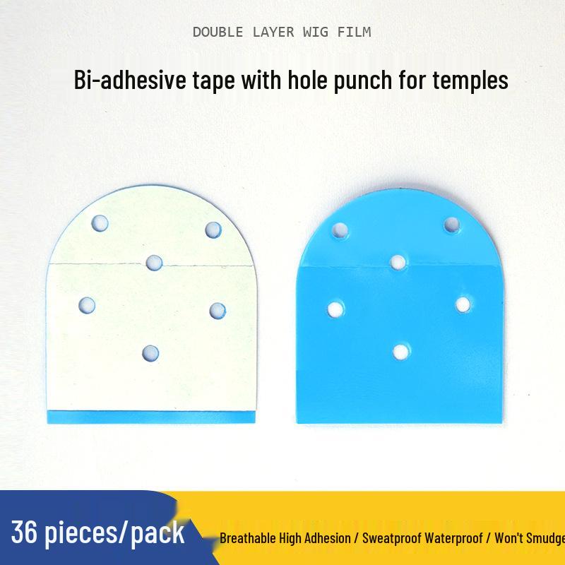 "Waterproof & Sweat-Proof Wig Tape: Special Scalp Double-Sided Film Patch"