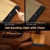 2-in-1 LED Book Light & Night Light Portable Reading Lamp for Students 1-99 Min Timer Adjustable Brightness Rechargeable Night Light for Bedroom Study