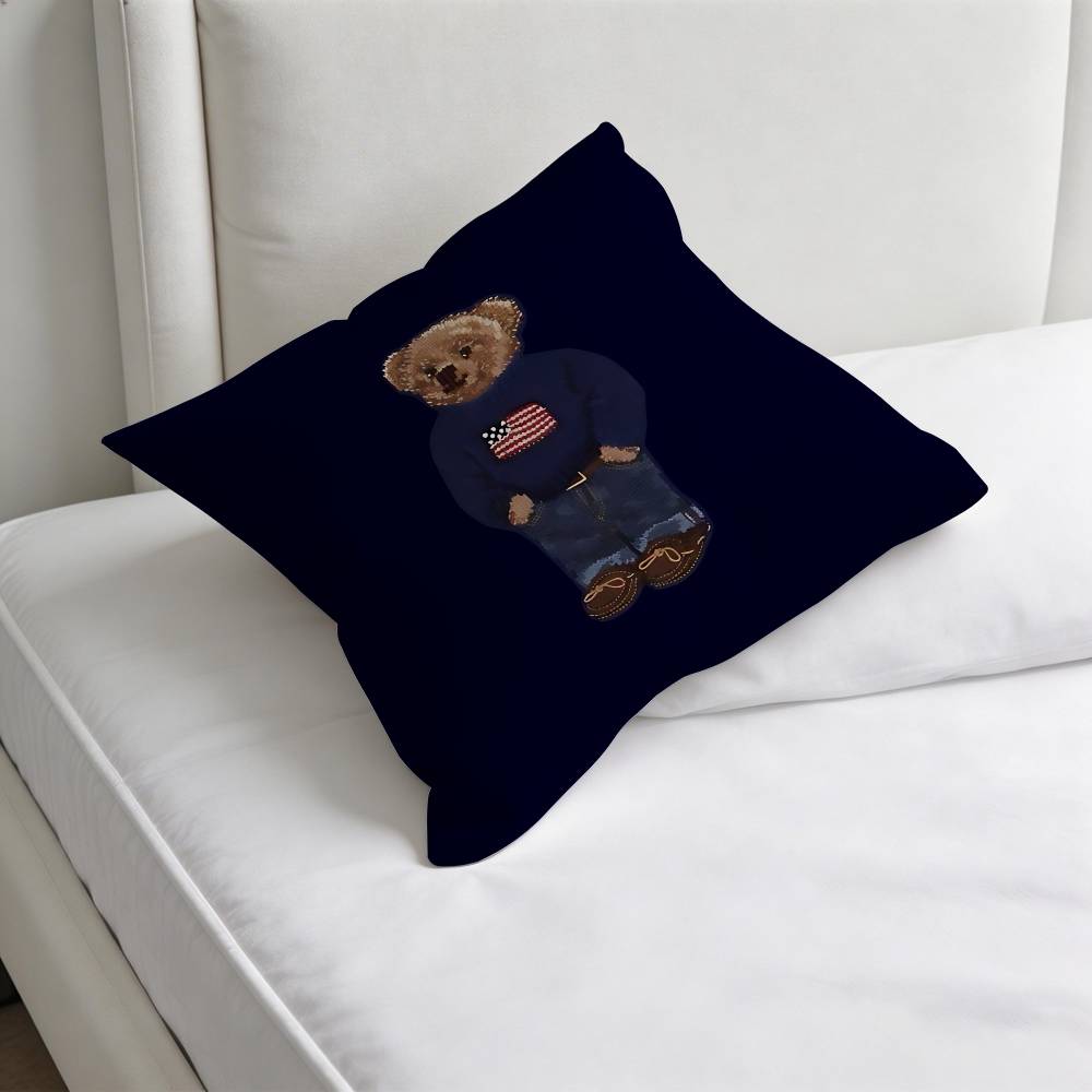 Cool Fashion BBear Fashion Square Pillow Case Durable Throw Pillow Cover for Sofa Couch Chair