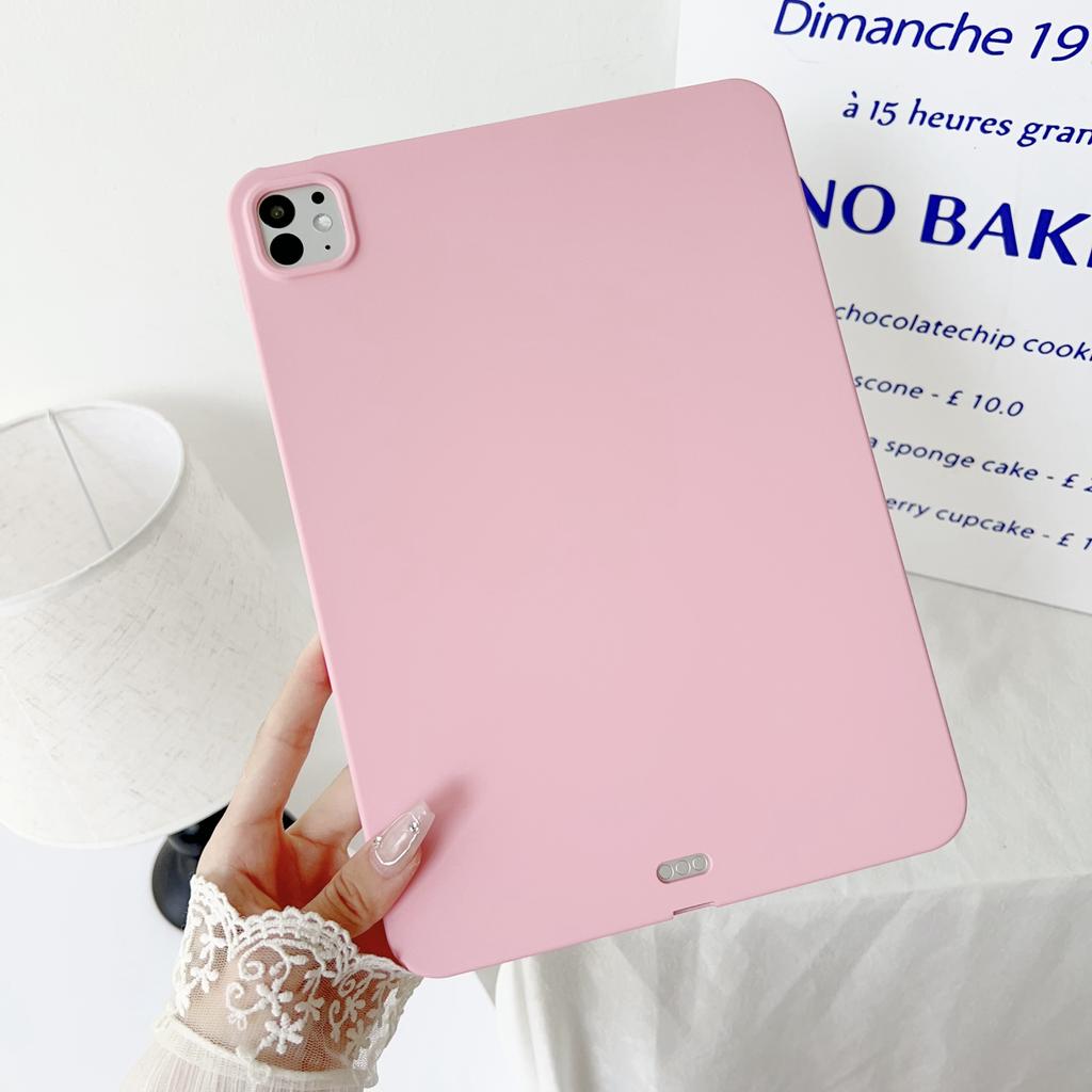Pro iPad Pro 11 (2024) Pouzdro Soft TPU s povrchem jako kůže pro ochranu tabletu