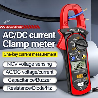 ANENG PN106 Pinza amperometrica digitale Multimetro con portata automatica da 4000 conteggi con induzione di tensione NCV