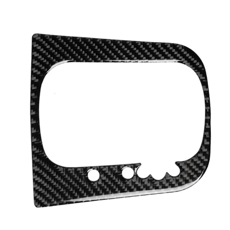 Gear Shift Panel Interior Trim Carbon Fiber Look Finish Compatible with Volkswagen Golf 6 GTI MK6 2008 2009 2010 2011 2012 2013