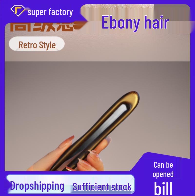U-Shaped Ebony Hair Stick: Elegant Chinese Style Bun Hairpin & Styling Accessory