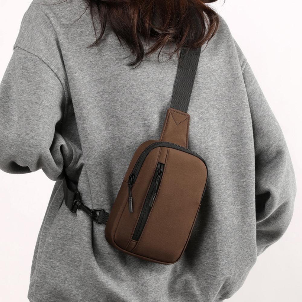 Adjustable Strap Male Waist Bag Fitness Shoulder Bag Leisure Sports Chest Bag  Business