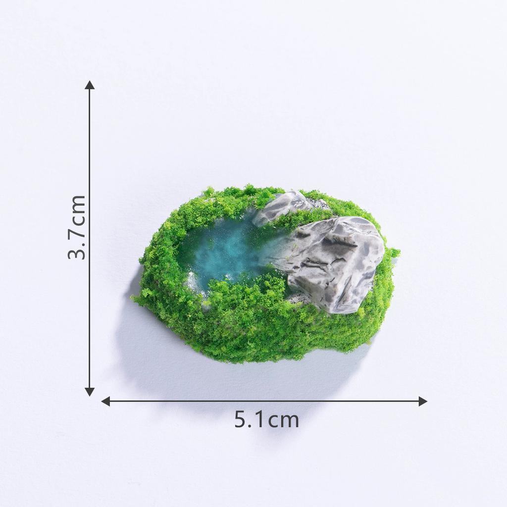 Creative Simulation Pool Figurine Ponds Model Resin Craft Moss Micro Gardening Landscape DIY Decorative Accessories