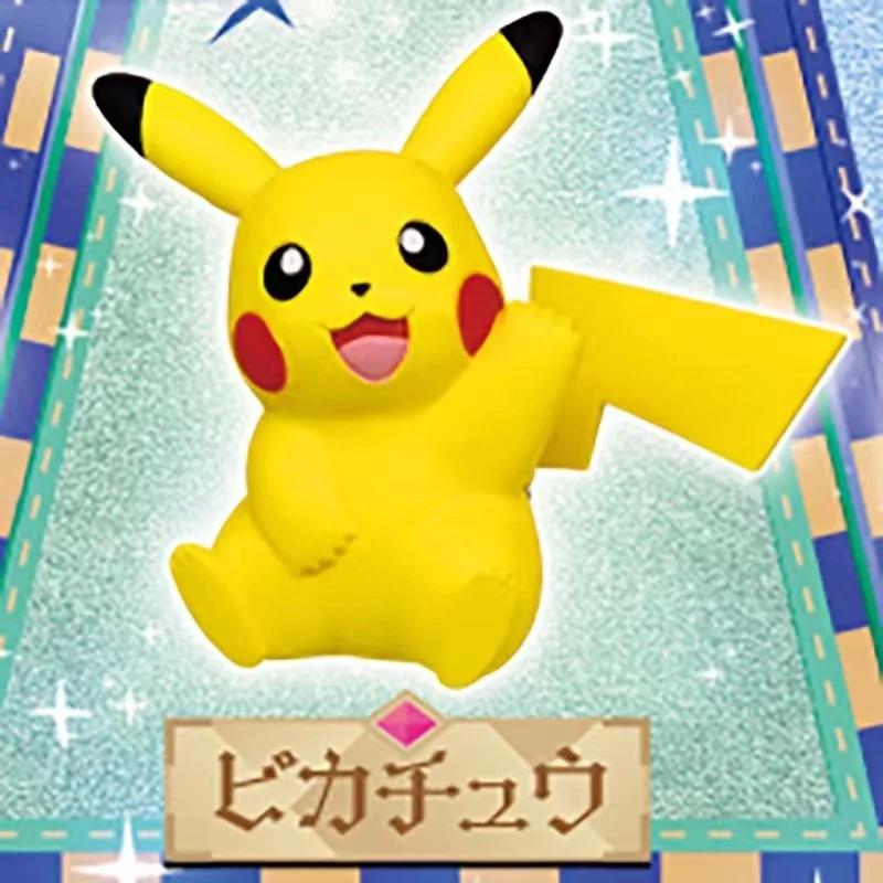Japanese Genuine Gacha Scale Miniature Character Pikachu Sprigatito Adorable Tabletop Decoration Action Figure Playthings