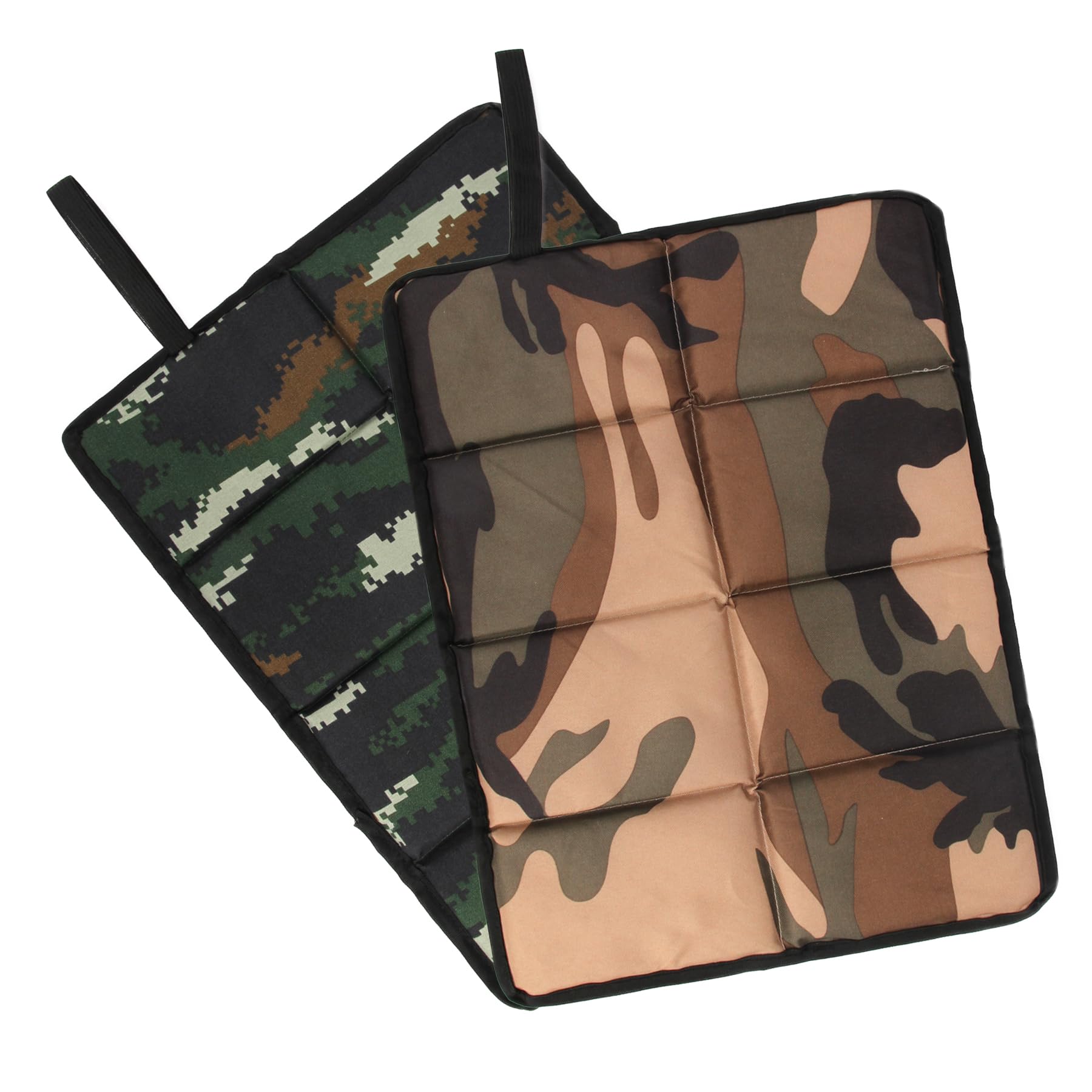 

VicBre Outdoor Seat Cover Set of 2 Foldable Cushion Lightweight Camping Mat Compact Waterproof Leisure Sheet Portable Folds into Eight (Camouflage)