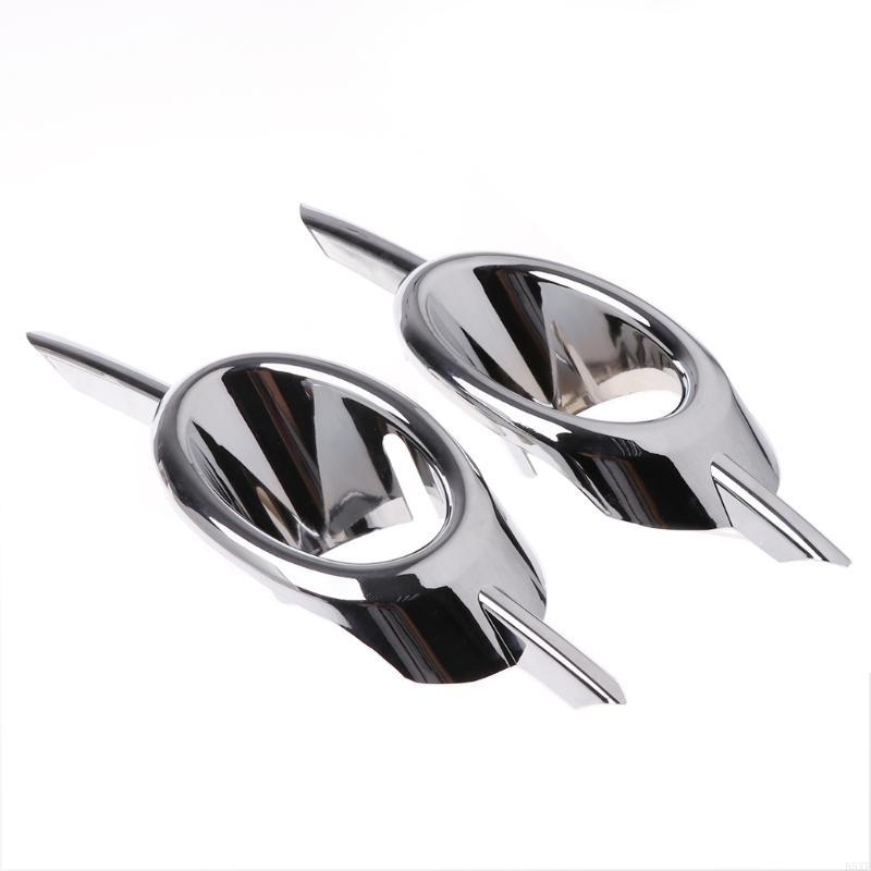 2025 New 1 Pair Chrome Front Fog Lamp Light Cover Trim For Chevy 2009-201