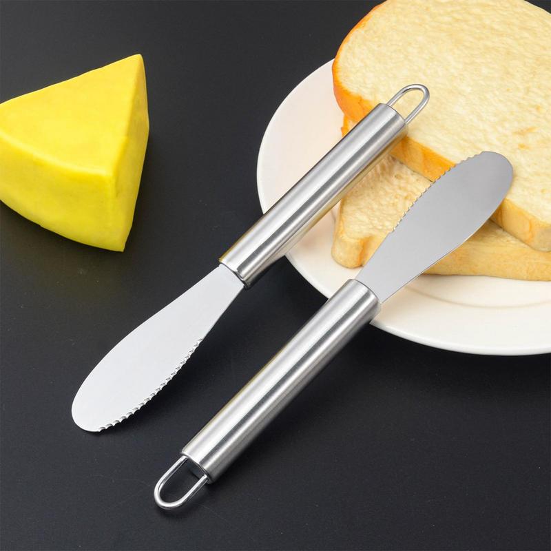 Spreader Knives Jam Knives Comfortable Stainless Steel Cheese Jam Appetizer Spreader Charcuterie Utensils For Condiments