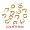 100pcs PVD Gold Plated Stainless Steel Open Jump Rings Connectors for DIY Jewelry Making Split Ring Jewelry Findings Accessoires