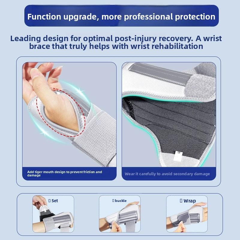 Wrist Brace Aluminum Plate Support Wrist Joint Fixation Splint for Carpal Tunnel Wrist Fracture Sprain Recovery