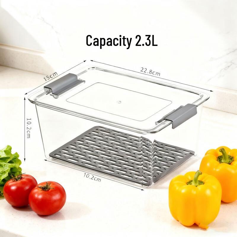 Compartmented Draining Food Storage Box
