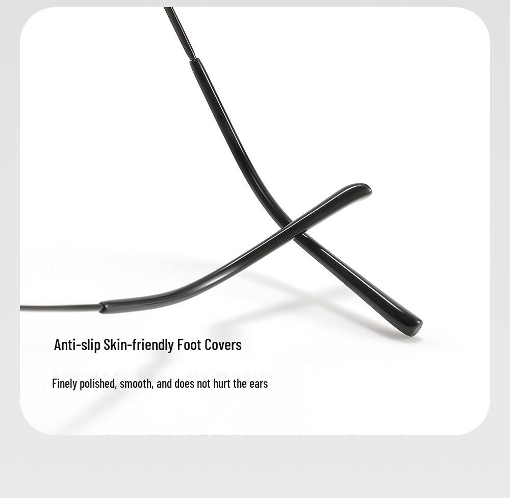 Women's Oval Pure Titanium High Prescription Glasses, Myopia, Small Ultralight Frame, Model 18070