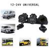 12-24V Car Dual USB Cigarette Lighter Socket 3.1A Boat Car Motorbike Tractor Charger Adapter Digital Voltmeter Universal