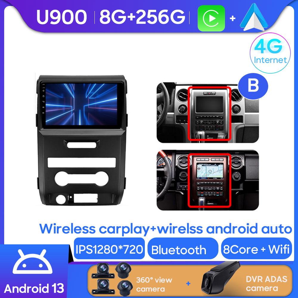 Android Multimedia For Ford F150 P415 Raptor 2008 - 2014 Car Stereo CPU Radio QLED Player Navigation Carplay Auto HDR 5G Dash BT