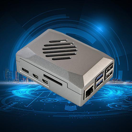 Custodia Shadow per scheda madre con ventola di raffreddamento PWM Custodia protettiva Efficiente dissipazione del calore Resistente alla corrosione Custodia ABS Shadow per Raspberry pi5