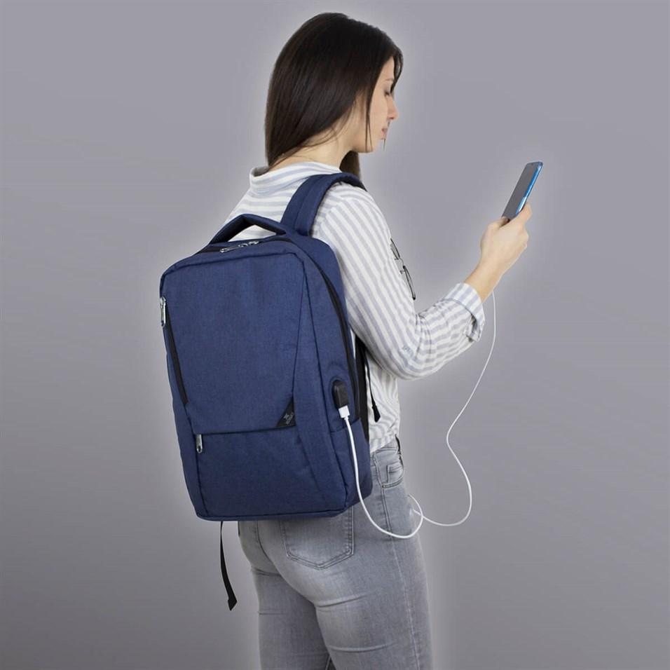 Smart Bag Slim Notebook-Rucksack mit USB-Ladeeingang
