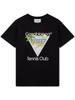 Casablanca Tennis Club Icon Tee Black / Pink. BNWT. RRP £220 Unisex T-Shirt