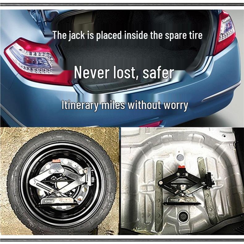 12V Electric Hand-Crank Multifunctional Bottle Jack for SUVs, Trucks, and Cars