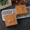 3D Square Relief Forest Deer Animal Shape Silicone Soap Mold DIY Deer Head Soap Making Candle Craft Form Mould