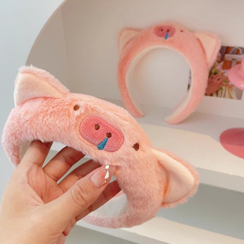 Non-slip Cartoon Headband Plush Doll Penguin Hair Hoop Creative Plush Hairband Girls