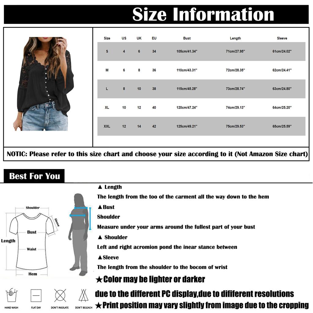 Women's Lace Shirt Women's Long Sleeve Color Deep V Pullover Chiffon Shirt