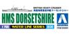 Aoshima Bunka Kyozai Waterline Series 808 British Heavy Cruiser Dorsetshire Plastic Model 1/700 No.
