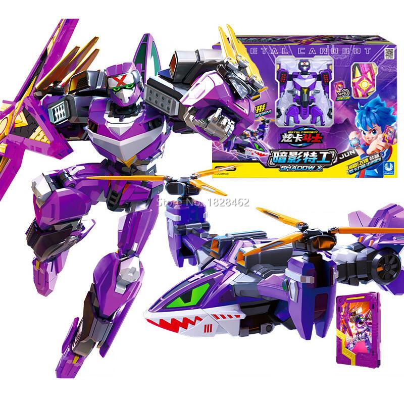 

Новый Металлический Кардбот Трансформирующийся Робот в Машину Фигурки Действия СИНИЙ ПОЛИЦЕЙСКИЙ с Картой Трансформации Игрушки-Машинки для Подарка Ребенку No Color Box