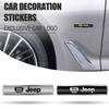 3D Car Emblem Body Rear Trunk Sticker Badge Decoration Decal For Jeep Wrangler Grand Cherokee Gladiator Liberty Compass Renegade
