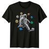 Astronaut Playing Soccer In Space TShirt Space Soccer Universe Birthday Gift