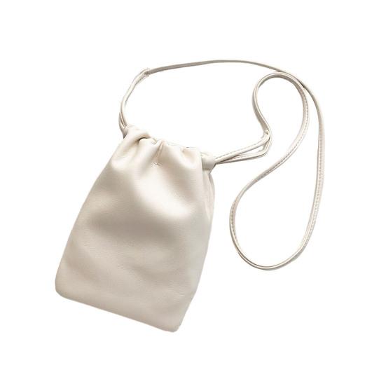 Dámská taška na mobilní telefon z umělé kůže crossbody taška na telefon jednobarevná přenosná peněženka na telefon pro každodenní život cestování nakupování