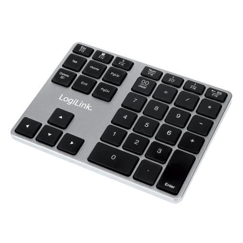 Clavier Numérique - LOGILINK - ID0187 - Bluetooth - Aluminium - Universel