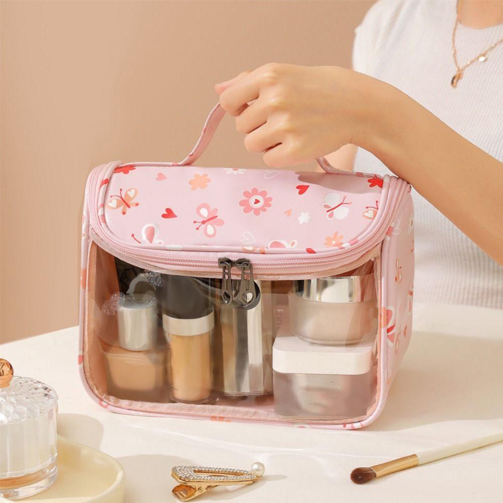 With Handle Travel Cosmetic Pouch Portable Travel Toiletry Bag  Travel Accessories
