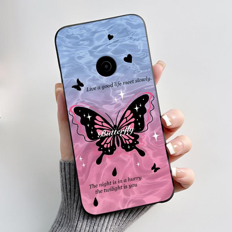 Cute Case For Nokia 110 4G 2023 Fundas Capa Printing Shell Protective Cover Soft Silicone Cartoon Phone Casing Coque
